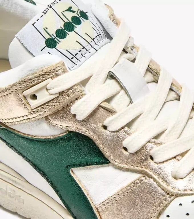 B.560 Metallic Mix Wn Heritage sneaker in pelle