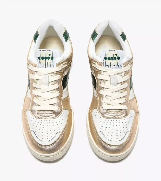 B.560 Metallic Mix Wn Heritage sneaker in pelle