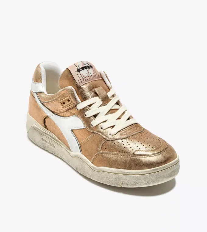 B.560 Metallic Wn Sneaker in pelle Heritage