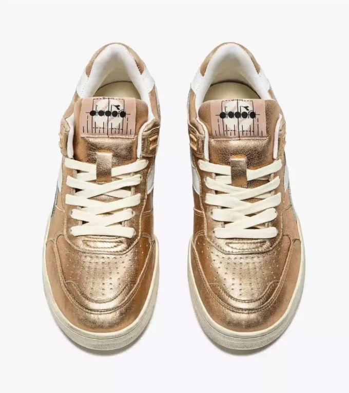 B.560 Metallic Wn Sneaker in pelle Heritage