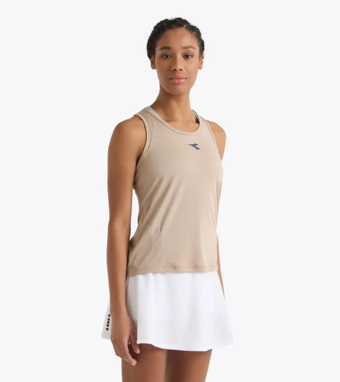 Canotta da tennis L. Tank Core con dorso a vogatore