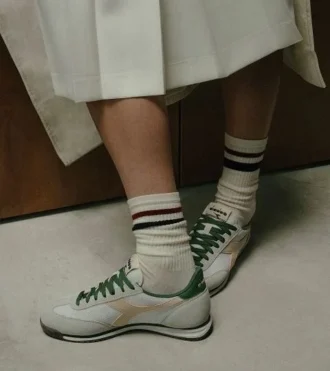 Cross Sneaker basse in pelle scamosciata