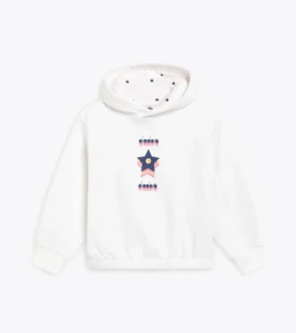 Felpa con cappuccio JG. Felpa con cappuccio Logo – Vestibilità comoda – Bambina