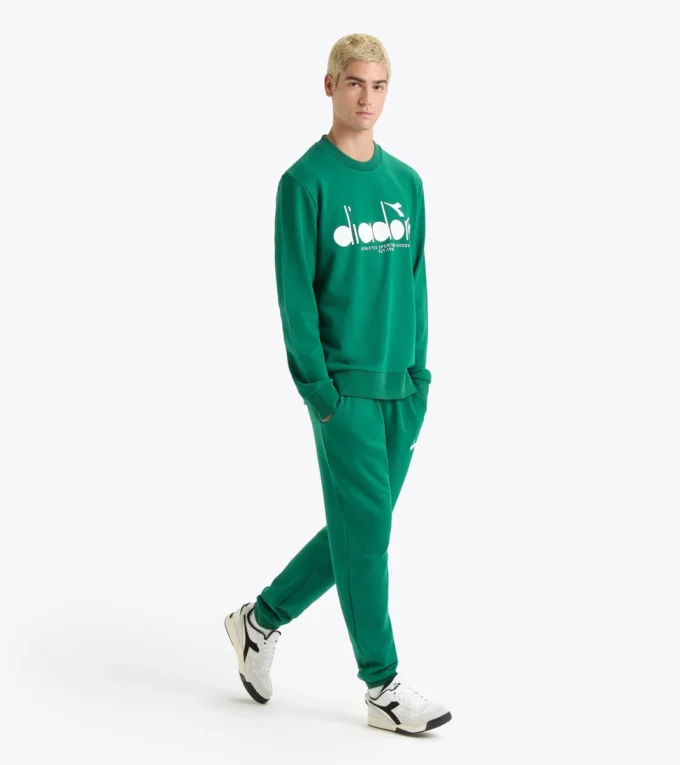 Felpa Crew Logo Felpa girocollo in cotone