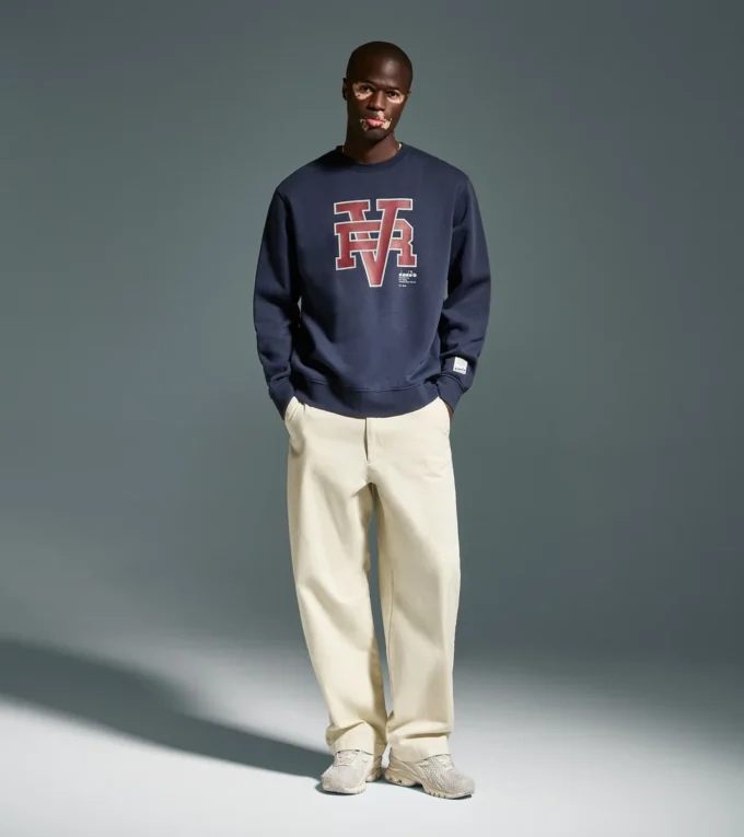 Felpa Crew Run Valley Felpa girocollo in stile college – Run Valley