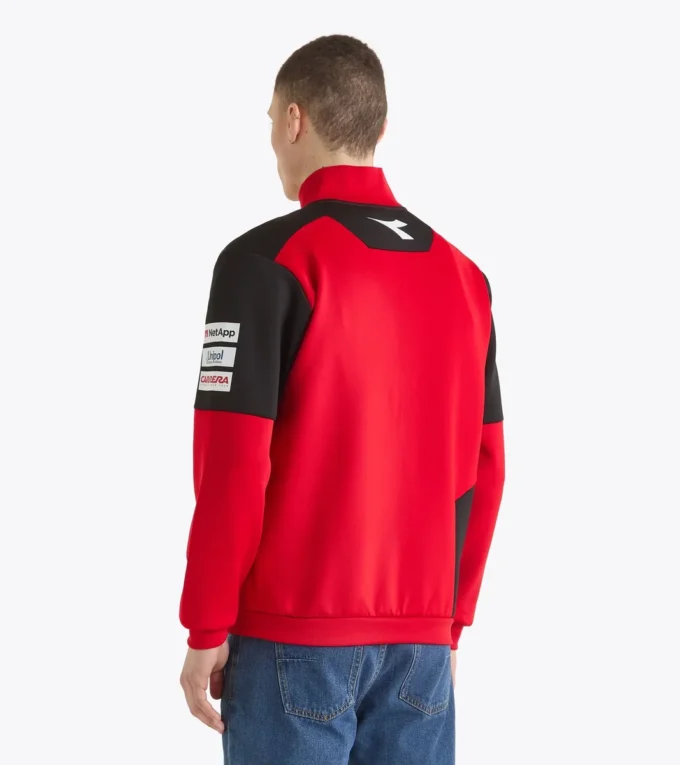 Felpa sportiva Ducati Replica Mgp25 con zip integrale Felpa sportiva Ducati 2025 MotoGP replica con zip integrale