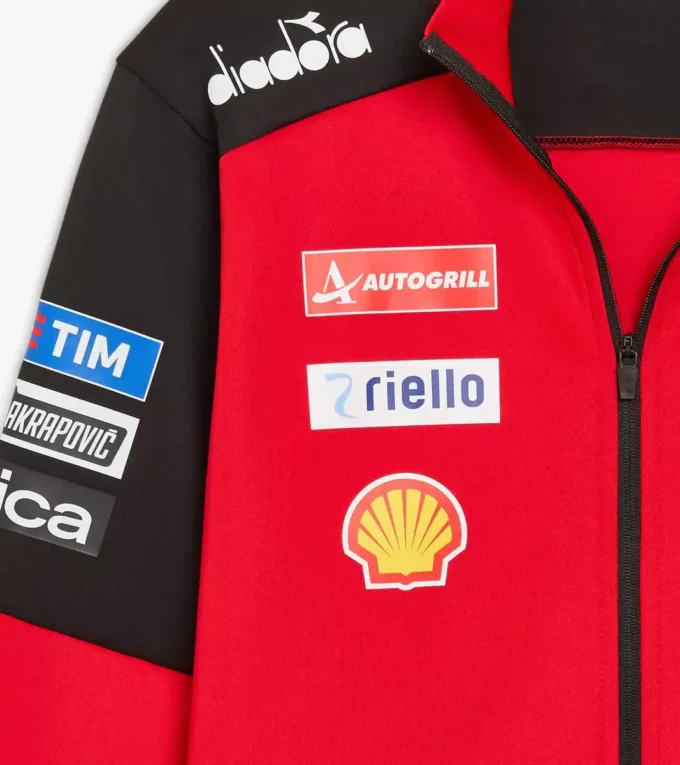 Felpa sportiva Ducati Replica Mgp25 con zip integrale Felpa sportiva Ducati 2025 MotoGP replica con zip integrale