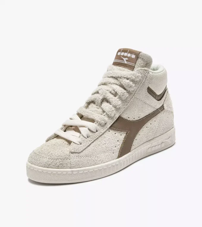 Game High Suede Waxed Sneaker da tennis retrò alta Game High Suede Waxed Sneaker da tennis retrò alta