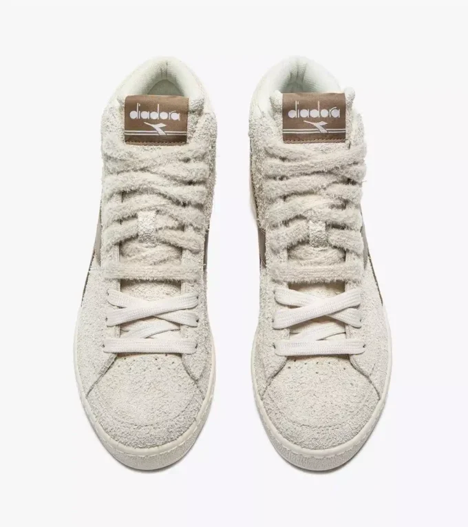 Game High Suede Waxed Sneaker da tennis retrò alta Game High Suede Waxed Sneaker da tennis retrò alta