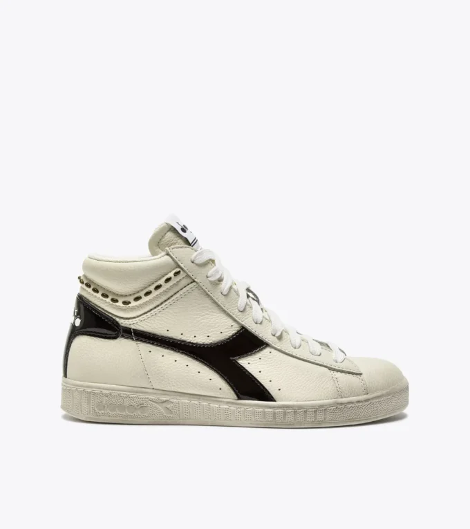 Game L High Waxed Studs Wn Sneaker da tennis retrò alta