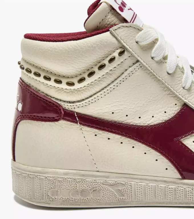 Game L High Waxed Studs Wn Sneaker da tennis retrò alta