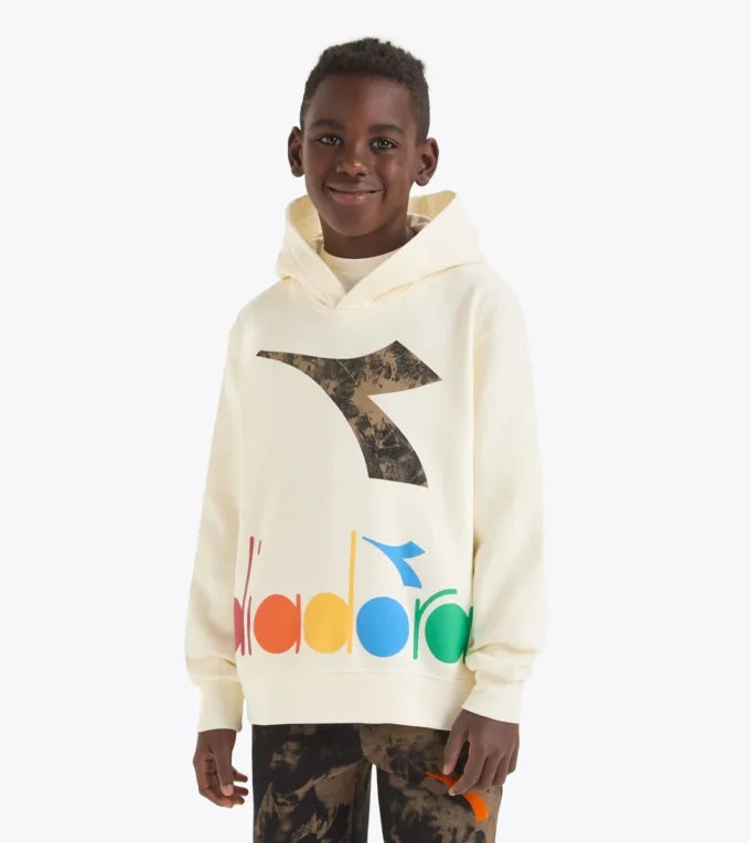 Jb. Felpa con cappuccio Fregio Hoodie con dettagli sbiaditi – Boy