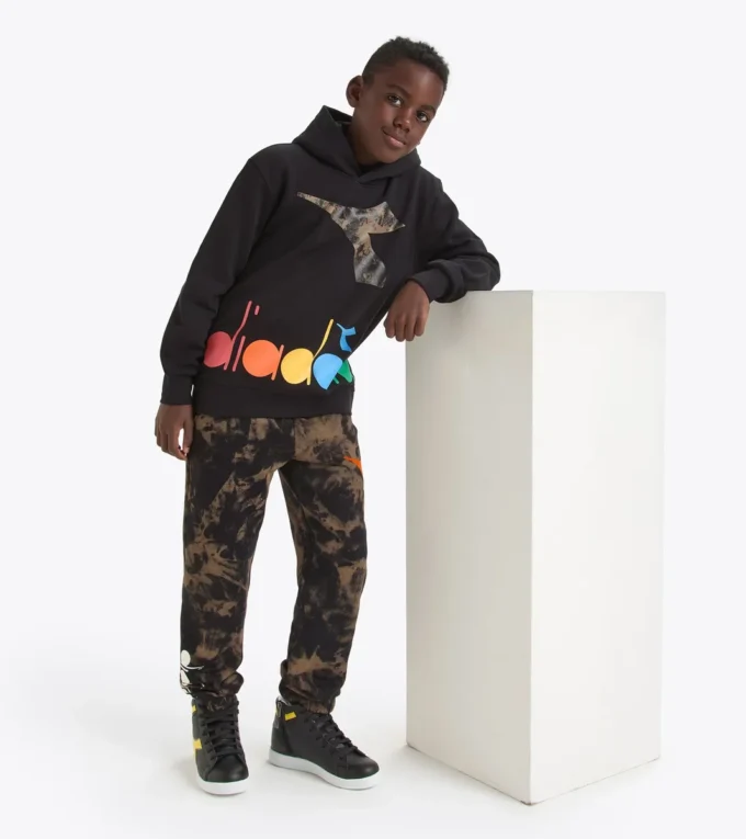 Jb. Felpa con cappuccio Fregio Hoodie con dettagli sbiaditi – Boy