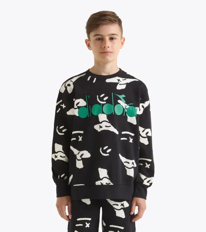 Jb. Felpa Felpa girocollo con logo Smile – Ragazzo