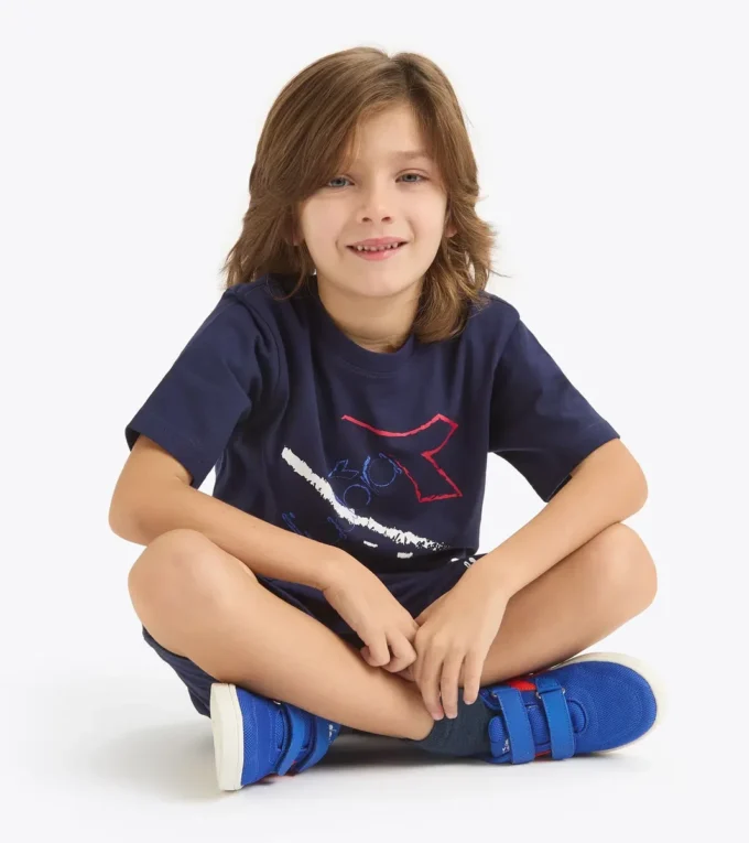 Jb. T-Shirt Ss Graffiti Bl T-shirt in cotone – Bambino