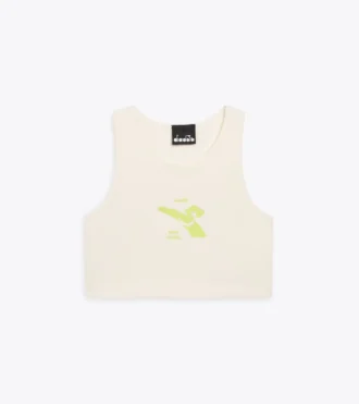 Jg. Crop Top Smile Logo T-shirt corta con logo – Bambina