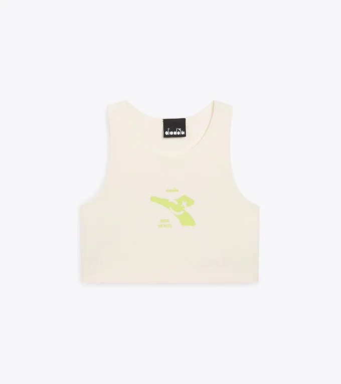 Jg. Crop Top Smile Logo T-shirt corta con logo – Bambina