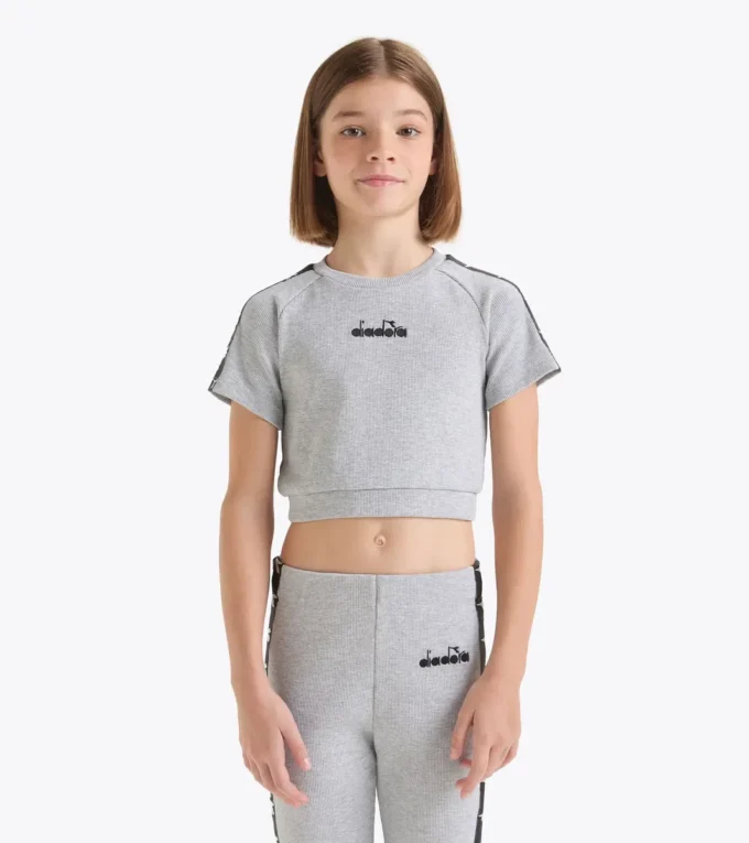 Jg. Crop Top Tape Top corto a costine – Bambina