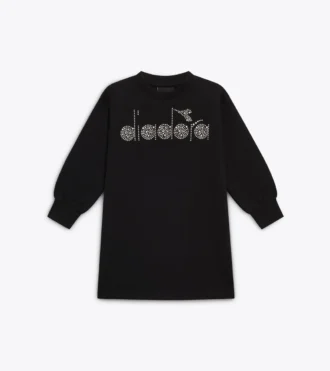 Jg. Dress Rhinestone Td Abito foderato in pile – Bambina