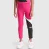 Jg.Leggings Power Logo Leggings sportivi in spugna di cotone elasticizzata – Bambina