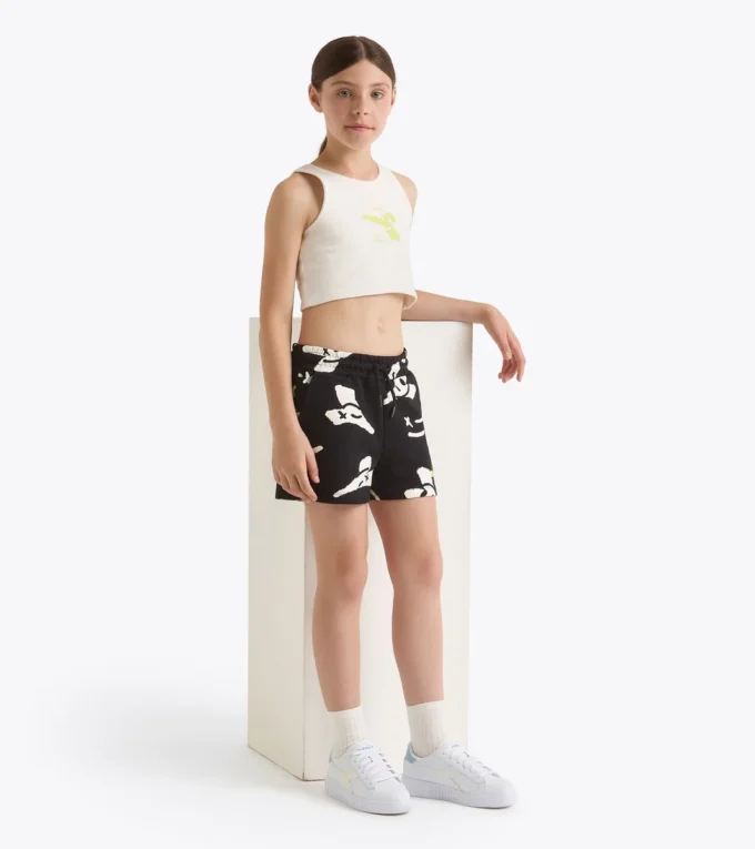 Jg. Pantaloncini Pantaloncini con logo Smile – Vestibilità comoda – Bambina