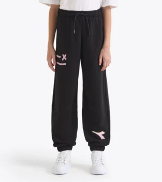 Jg. Pantaloni jogger Pink Smile Joggers – Vestibilità comoda – Bambina