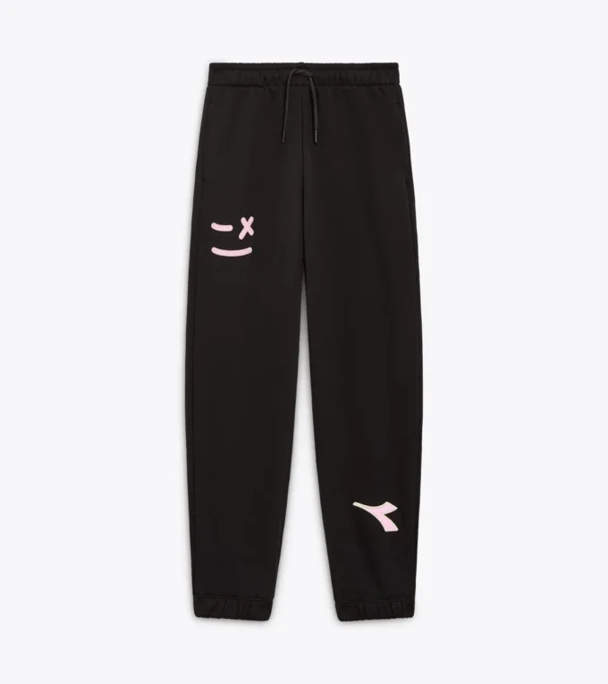 Jg. Pantaloni jogger Pink Smile Joggers – Vestibilità comoda – Bambina