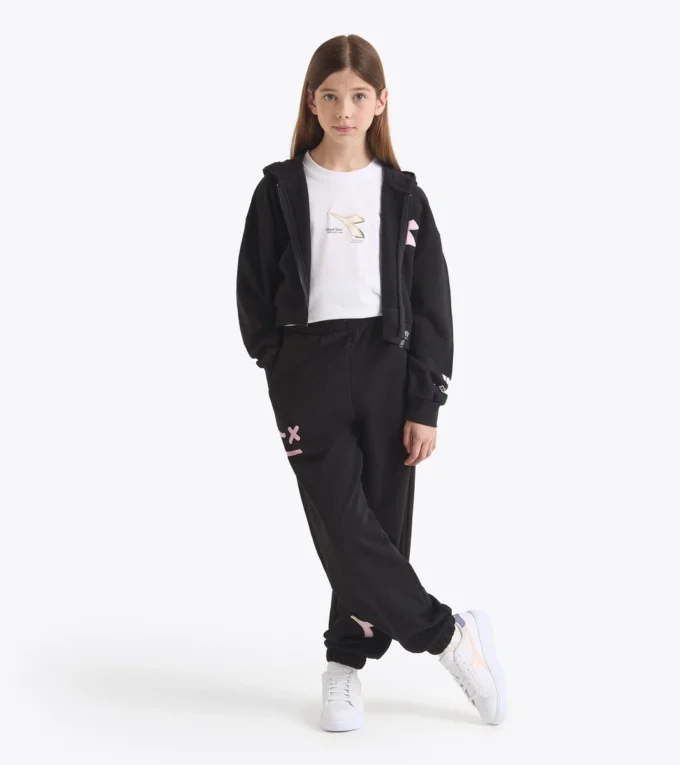 Jg. Pantaloni jogger Pink Smile Joggers – Vestibilità comoda – Bambina