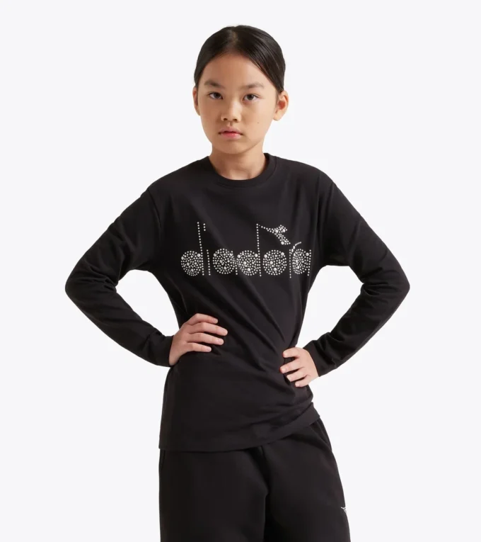 Jg. T-Shirt Ls Rhinestone Maglietta a maniche lunghe – Bambina