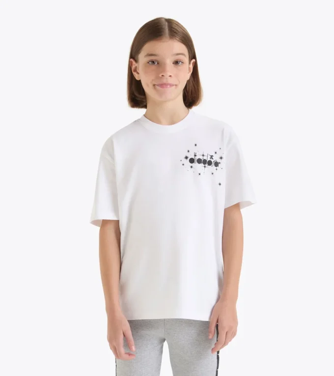 Jg.T-Shirt Ss Fregio Stars T-shirt in cotone – Bambina