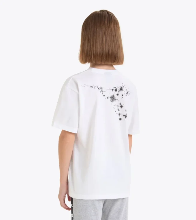 Jg.T-Shirt Ss Fregio Stars T-shirt in cotone – Bambina