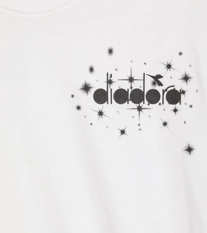 Jg.T-Shirt Ss Fregio Stars T-shirt in cotone – Bambina