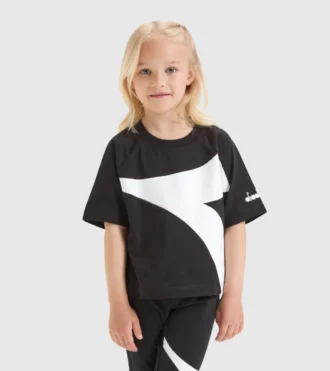 Jg.T-Shirt Ss Power Logo T-shirt sportiva in cotone – Bambina