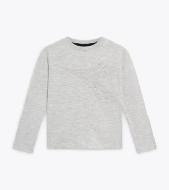 Jg. T-Shirt Ss Rhinestone Td Maglietta sportiva – Bambina