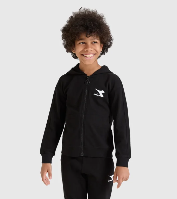 Ju. Hoodie Fz Rainbow Felpa sportiva in cotone Junior – Unisex