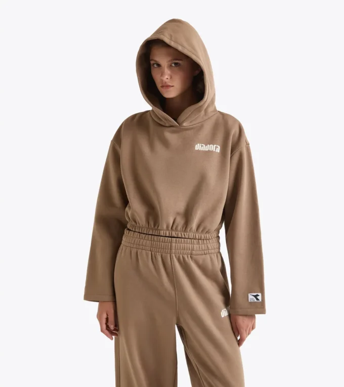 L. Felpa con cappuccio Athl. Logo Felpa con cappuccio corta