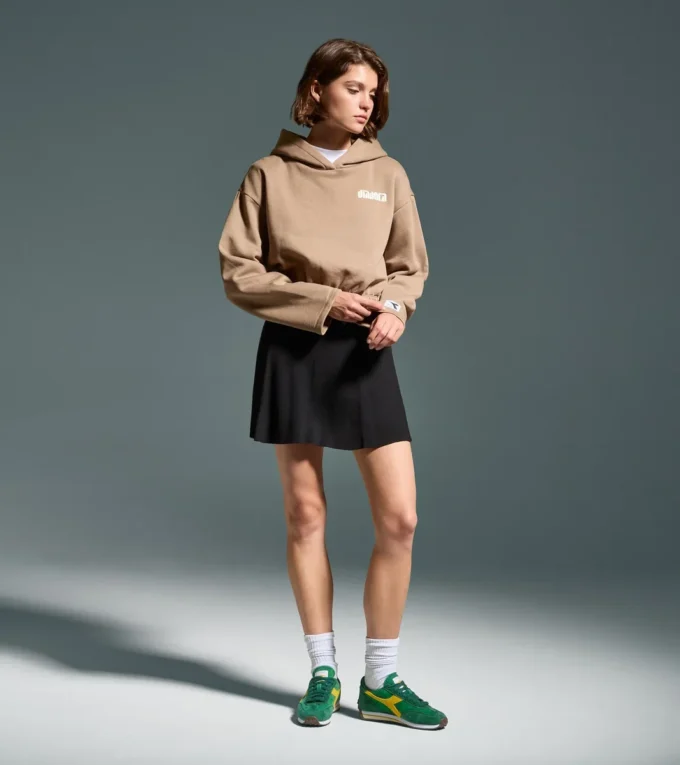 L. Felpa con cappuccio Athl. Logo Felpa con cappuccio corta