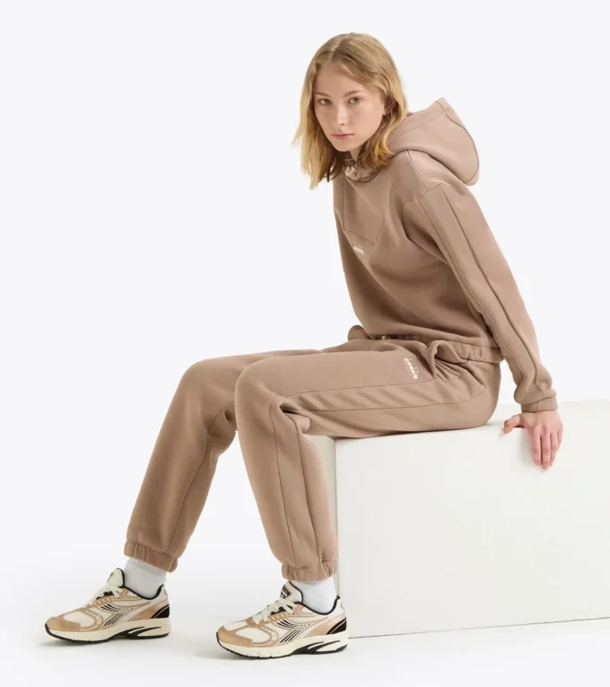 L. Pantaloni Athl. Pantaloni della tuta in pile con logo – Vestibilità regolabile