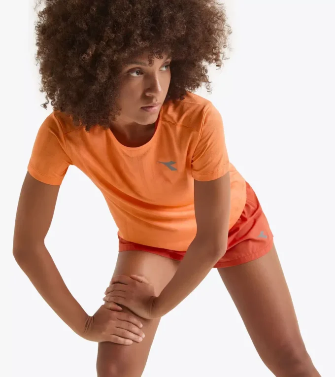 L. Super Light Ss T-Shirt Maglietta da corsa – Tessuto leggero Coolcore