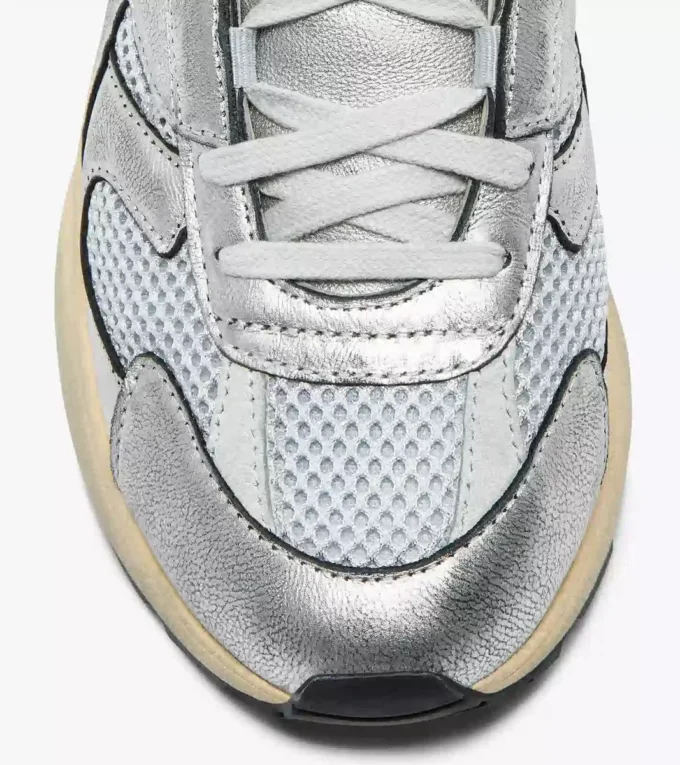 Mercury Elite Silver Used Wn Heritage sneaker in pelle
