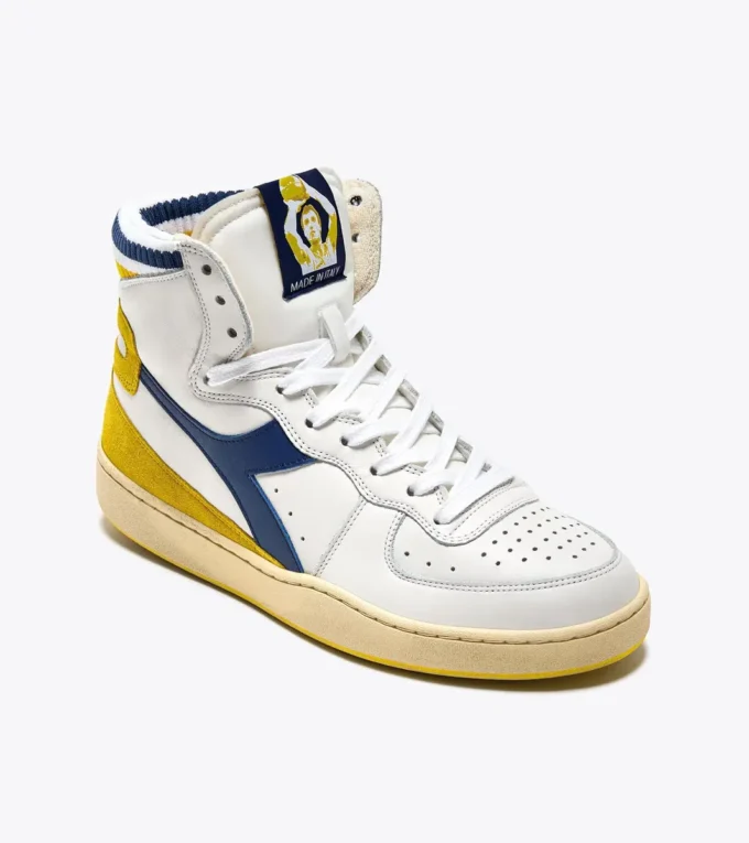 Mi Basket Forty Knit Italia Heritage sneaker in pelle Mi Basket Forty Knit Italia Heritage sneaker in pelle