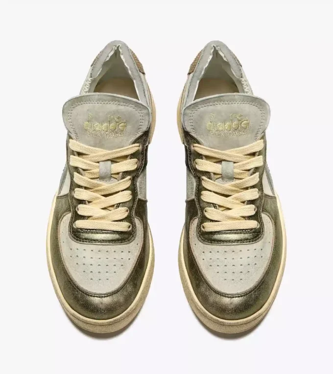 Mi Basket Row Cut Metal Pigskin Used Wn Heritage shoe