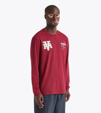 T-shirt Ls Run Valley T-shirt ispirata allo stile college – Run Valley