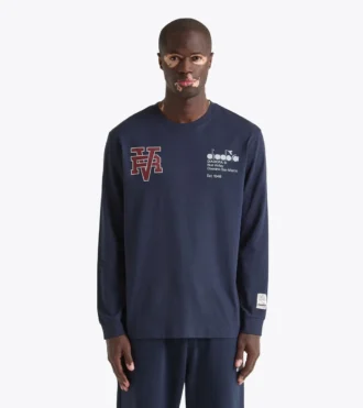 T-shirt Ls Run Valley T-shirt ispirata allo stile college – Run Valley