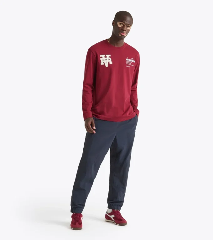 T-shirt Ls Run Valley T-shirt ispirata allo stile college – Run Valley