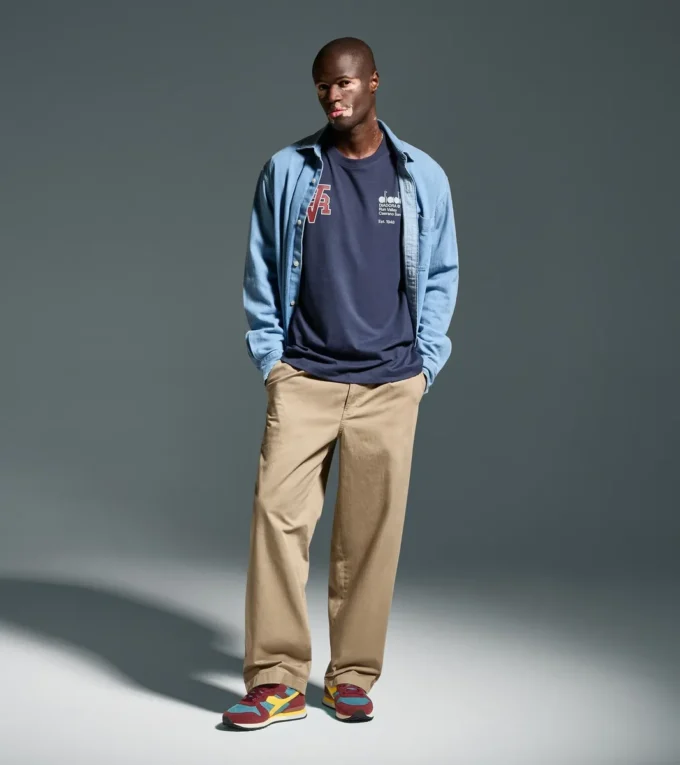 T-shirt Ls Run Valley T-shirt ispirata allo stile college – Run Valley