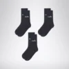 U. Mid Plain Socks 3-Pack Confezione di calzini medi – Tre paia – Unisex